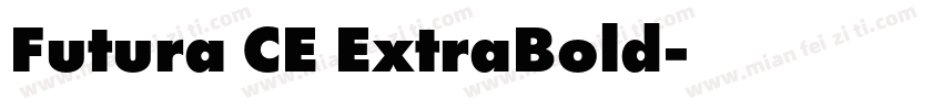 Futura CE ExtraBold字体转换